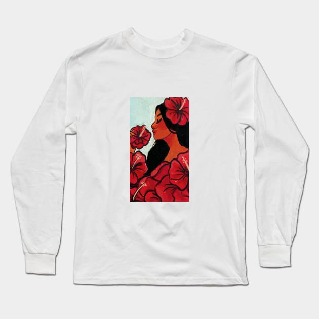 Flor de Maga Long Sleeve T-Shirt by rebecaalvarezz